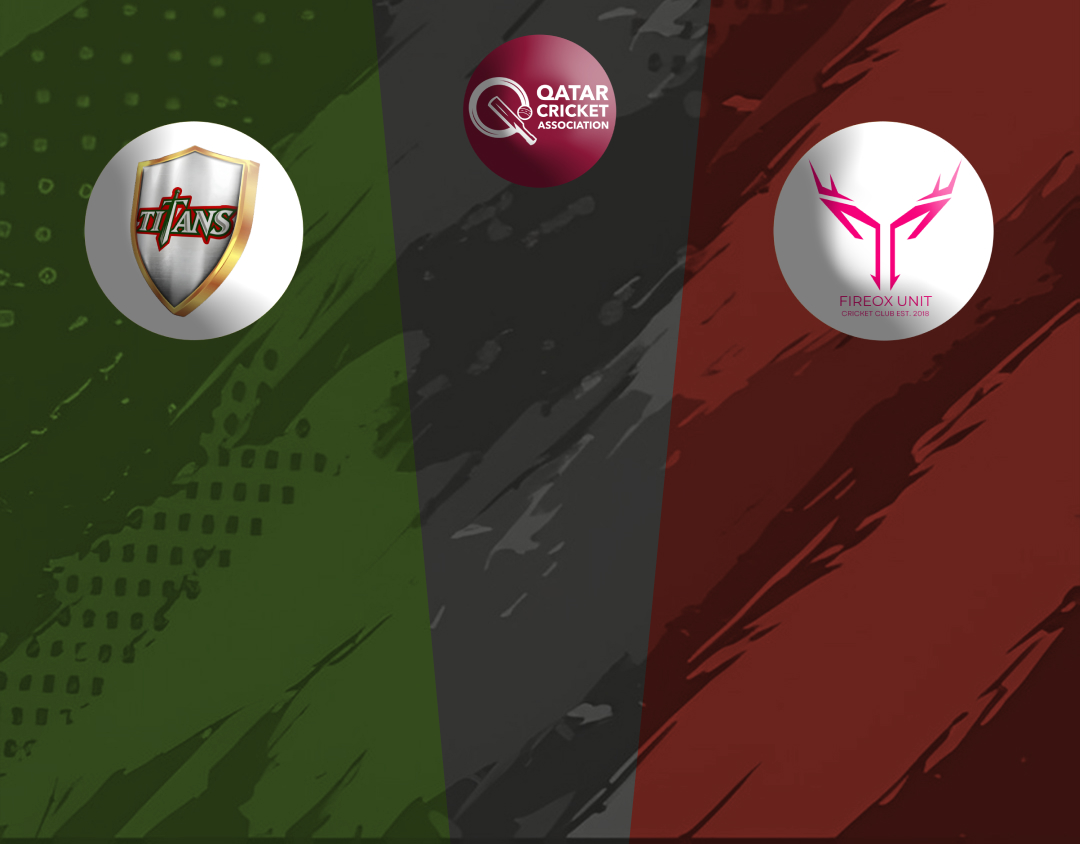 Match 17 of qatar pro league, 2024: titans vs fireox unit cc banner