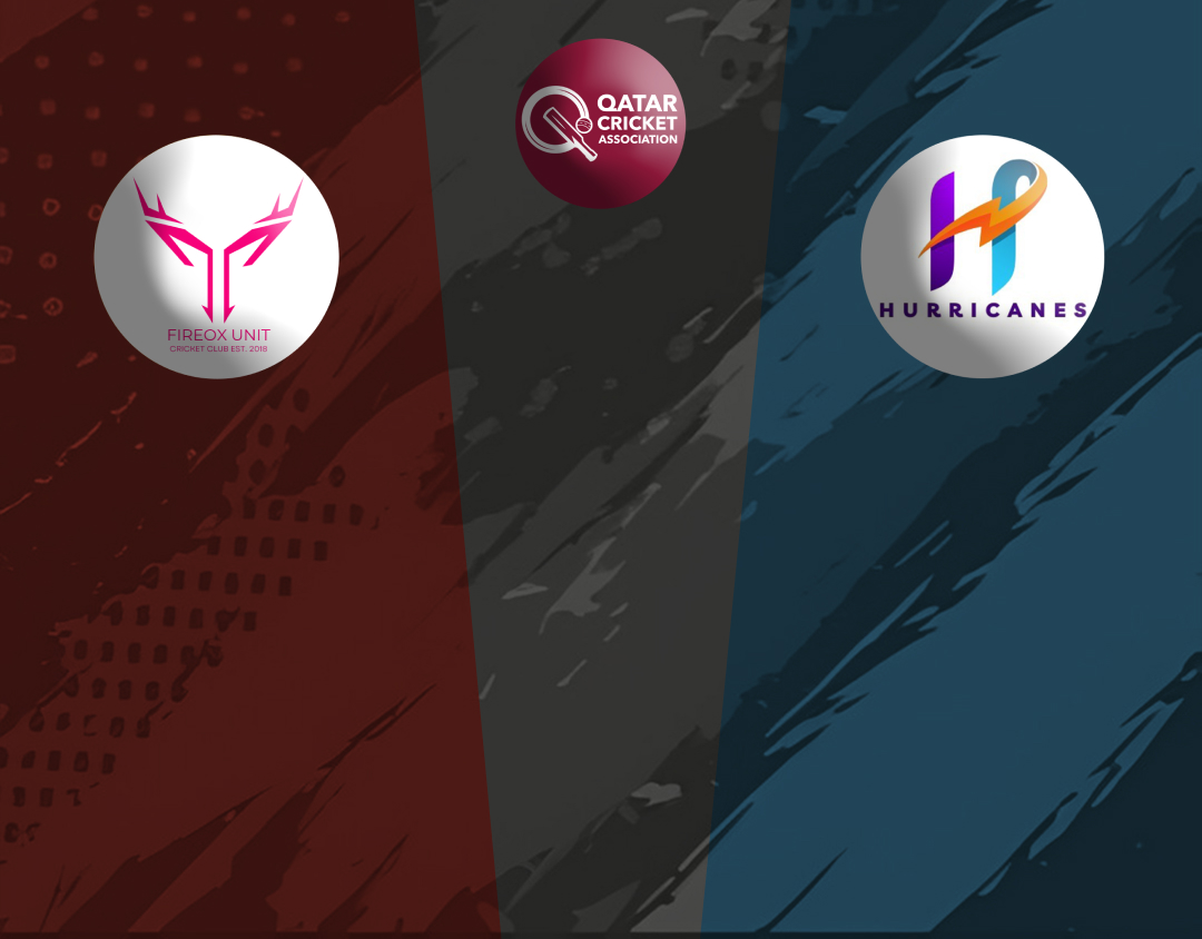 Match 24 of qatar pro league, 2024: fireox unit cc vs hurricanes banner