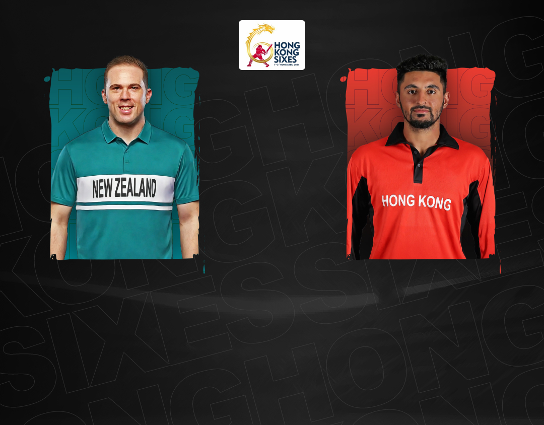 Match 5 of hong kong sixes, 2024: new zealand vs hong kong, china banner