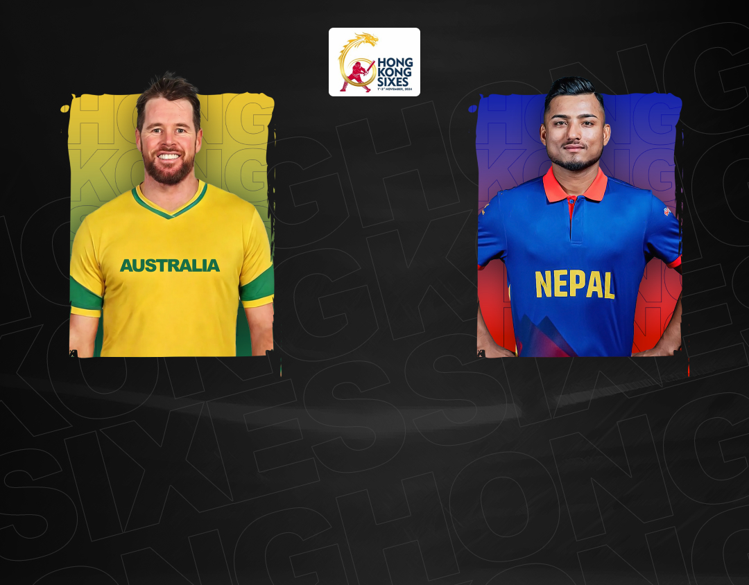 Match 11 of hong kong sixes, 2024: australia vs nepal banner
