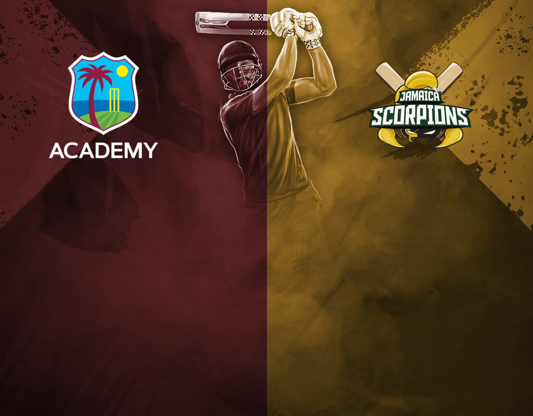 Match 8 of cg united super50 cup, 2024: west indies academy vs jamaica scorpions banner