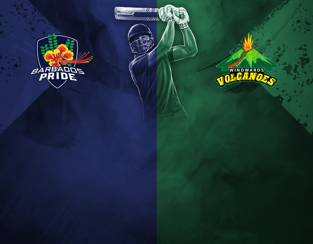 Match 20 of cg united super50 cup, 2024: barbados pride vs windward islands volcanoes banner