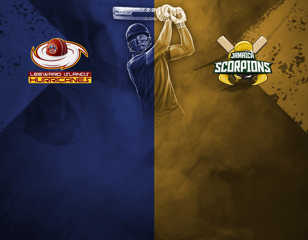 2nd semi-final of cg united super50 cup, 2024: jamaica scorpions vs leeward islands hurricanes banner
