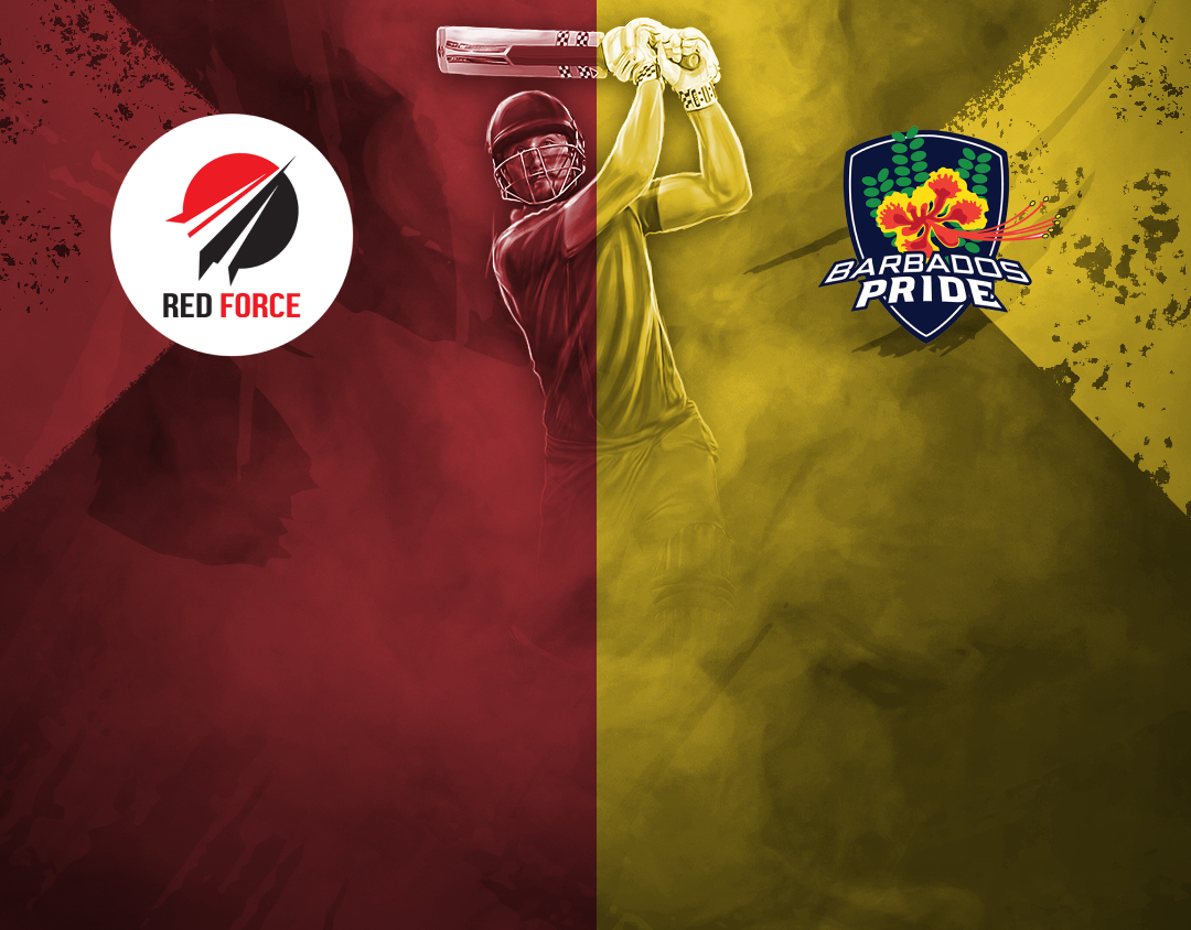1st semi-final of cg united super50 cup, 2024: trinidad & tobago red force vs barbados pride banner
