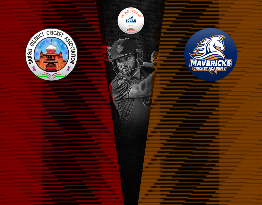 Match 27 of ecole t20 cup, 2024: sdca vs mavericks academy banner