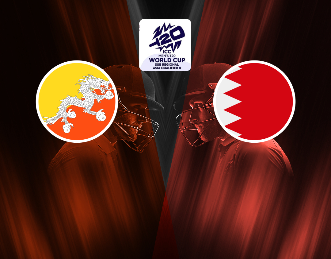 Match 10 of icc men's t20 world cup asia qualifier b, 2024: bhutan vs bahrain banner