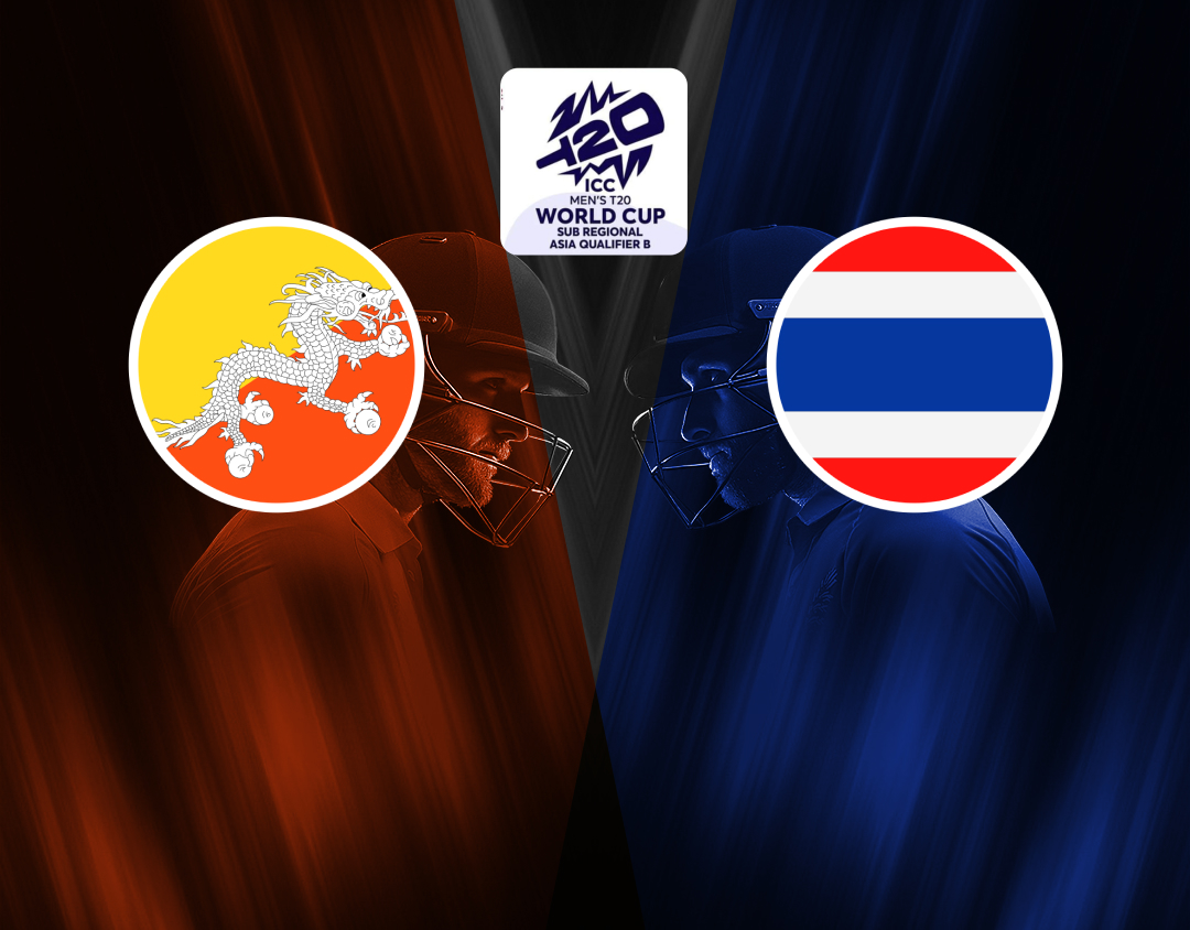 Match 15 of icc men's t20 world cup asia qualifier b, 2024: bhutan vs thailand banner