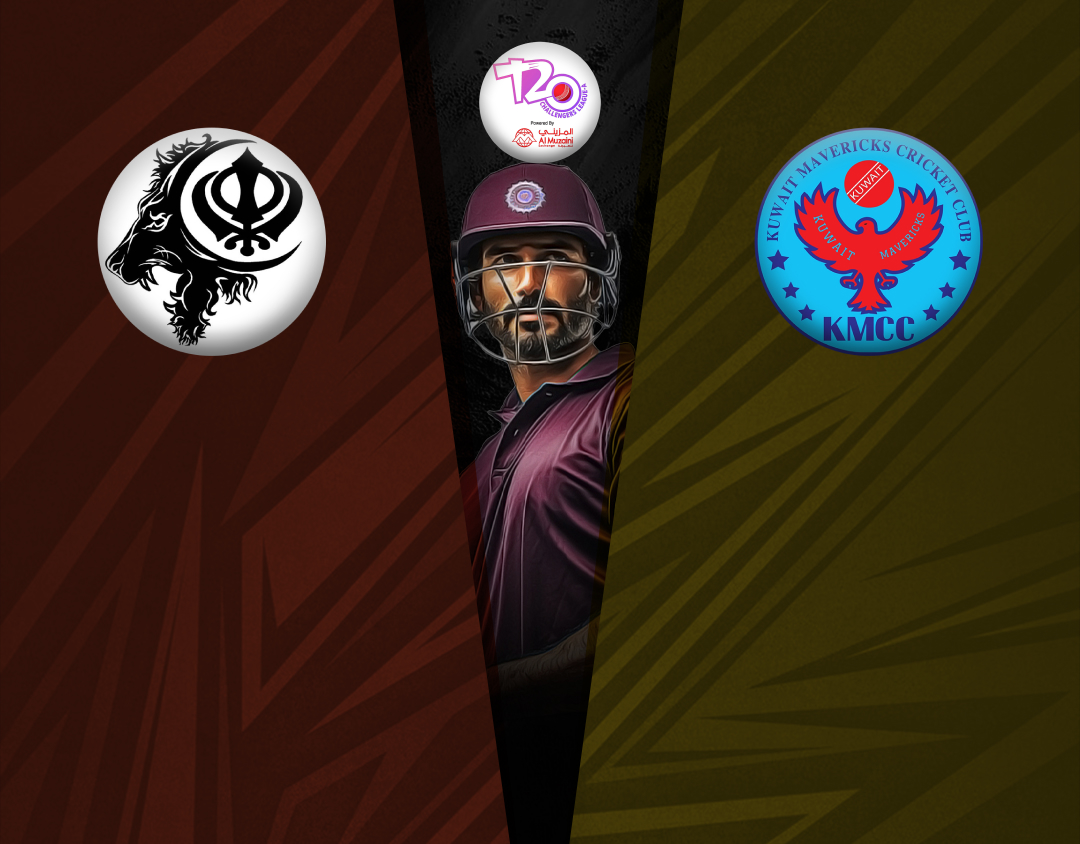 Match 5 of kcc t20 challengers a league, 2024-25: sbs cc vs kuwait mavericks banner