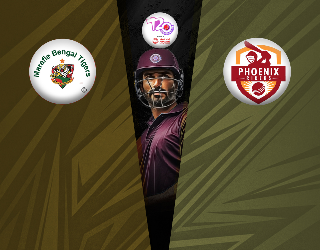 Match 16 of kcc t20 challengers a league, 2024-25: marafie bengal tigers vs phoenix riders banner