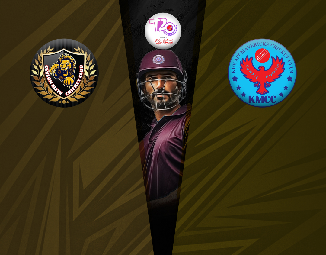 Match 28 of kcc t20 challengers a league, 2024-25: cecc-b vs kuwait mavericks banner