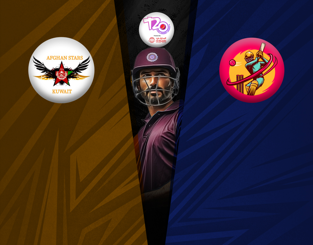 Match 55 of kcc t20 challengers a league, 2024-25: afghan stars vs strikers afghan banner