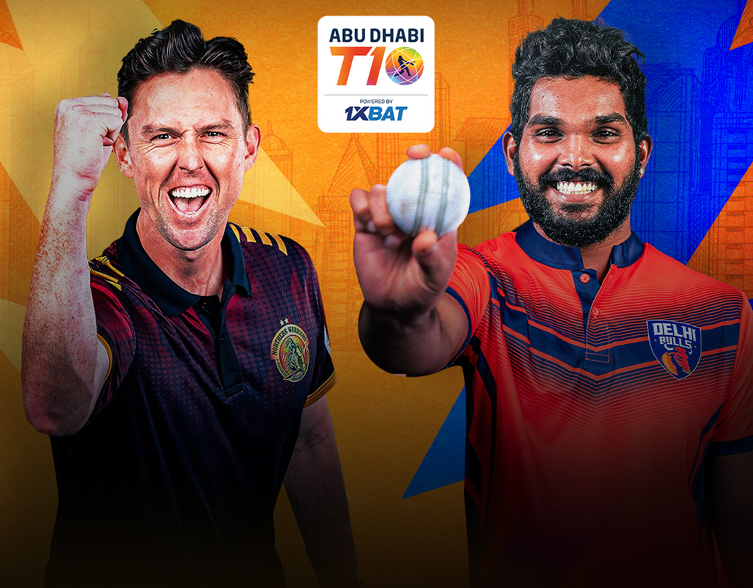 Match 4 of abu dhabi t10 league, 2024: northern warriors vs delhi bulls banner