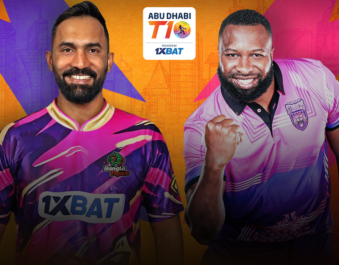 Match 9 of abu dhabi t10 league, 2024: bangla tigers vs new york strikers banner