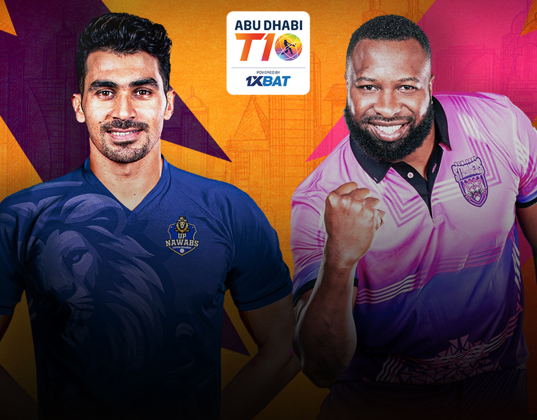 Match 24 of abu dhabi t10 league, 2024: up nawabs vs new york strikers banner