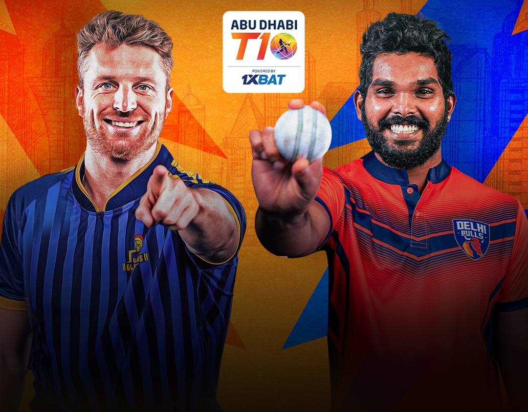 Match 35 of abu dhabi t10 league, 2024: deccan gladiators vs delhi bulls banner
