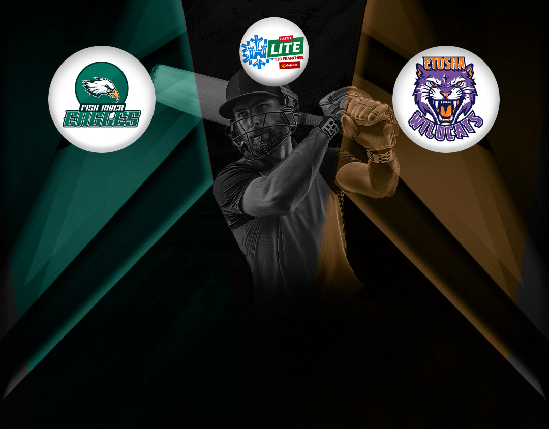 Match 7 of castle lite t20, 2024: fish river eagles vs etosha wildcats banner