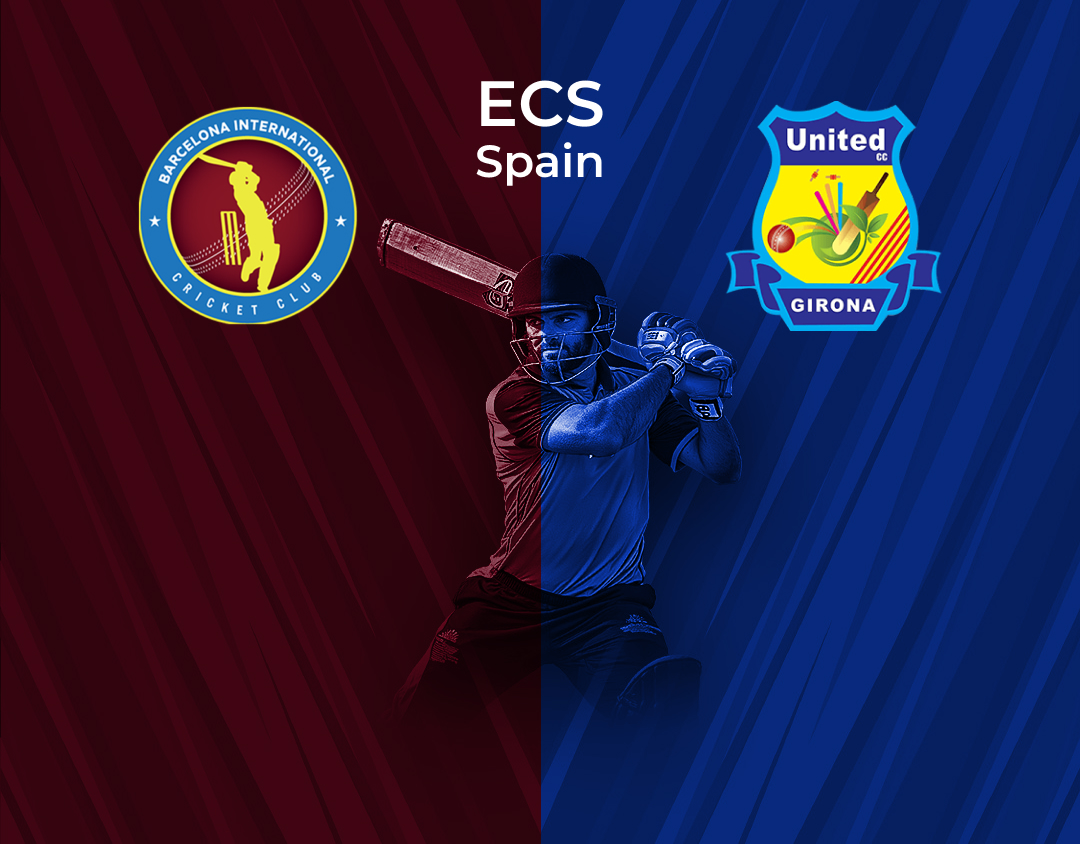 Match 20 of ecs spain, encore, 2024: barcelona international vs united cc olot banner