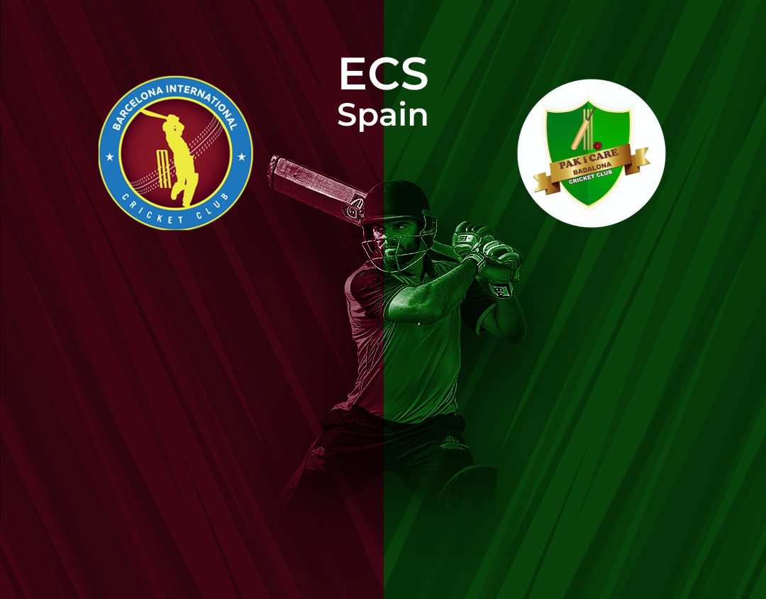 Match 24 of ecs spain, encore, 2024: barcelona international vs pak i care badalona banner