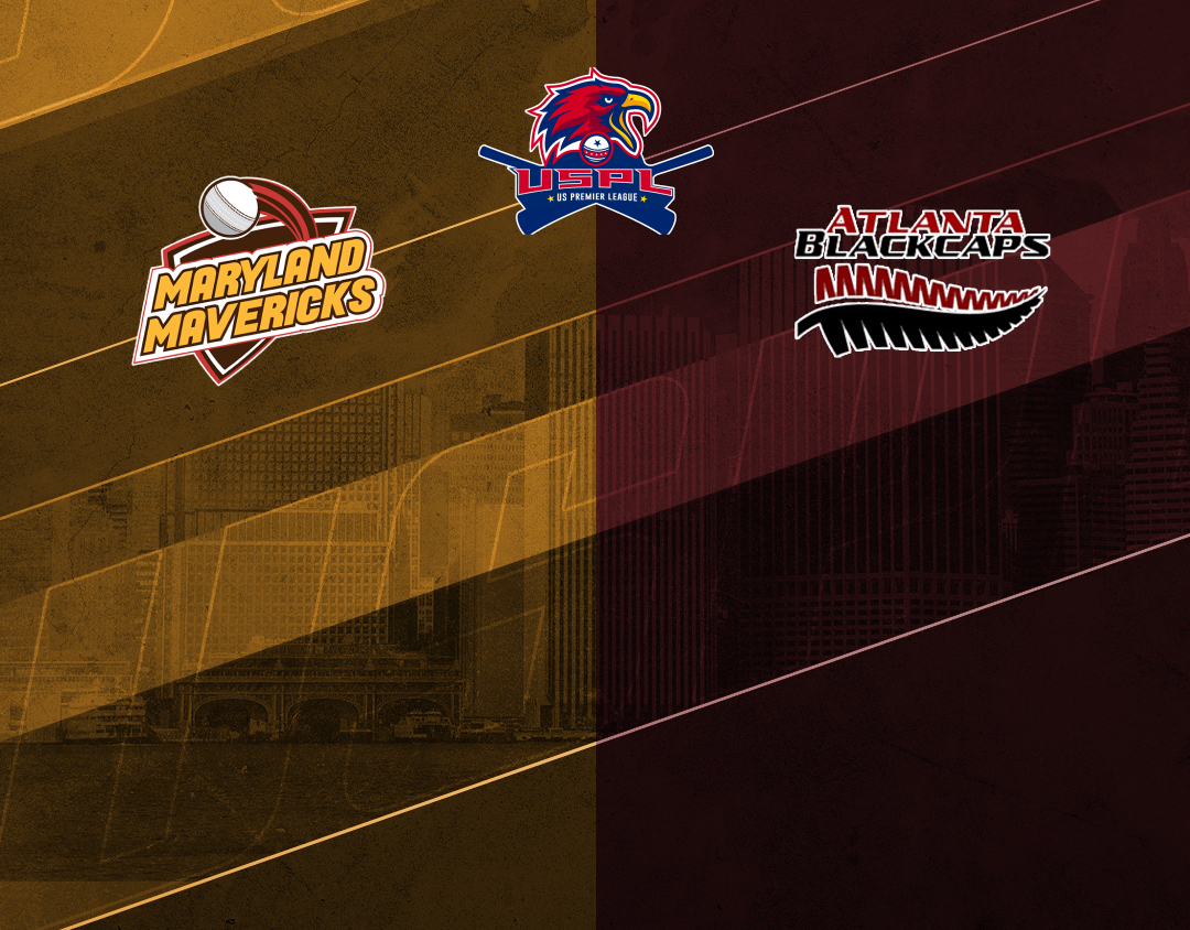 Match 2 of us premier league, 2024: maryland mavericks vs atlanta blackcaps banner