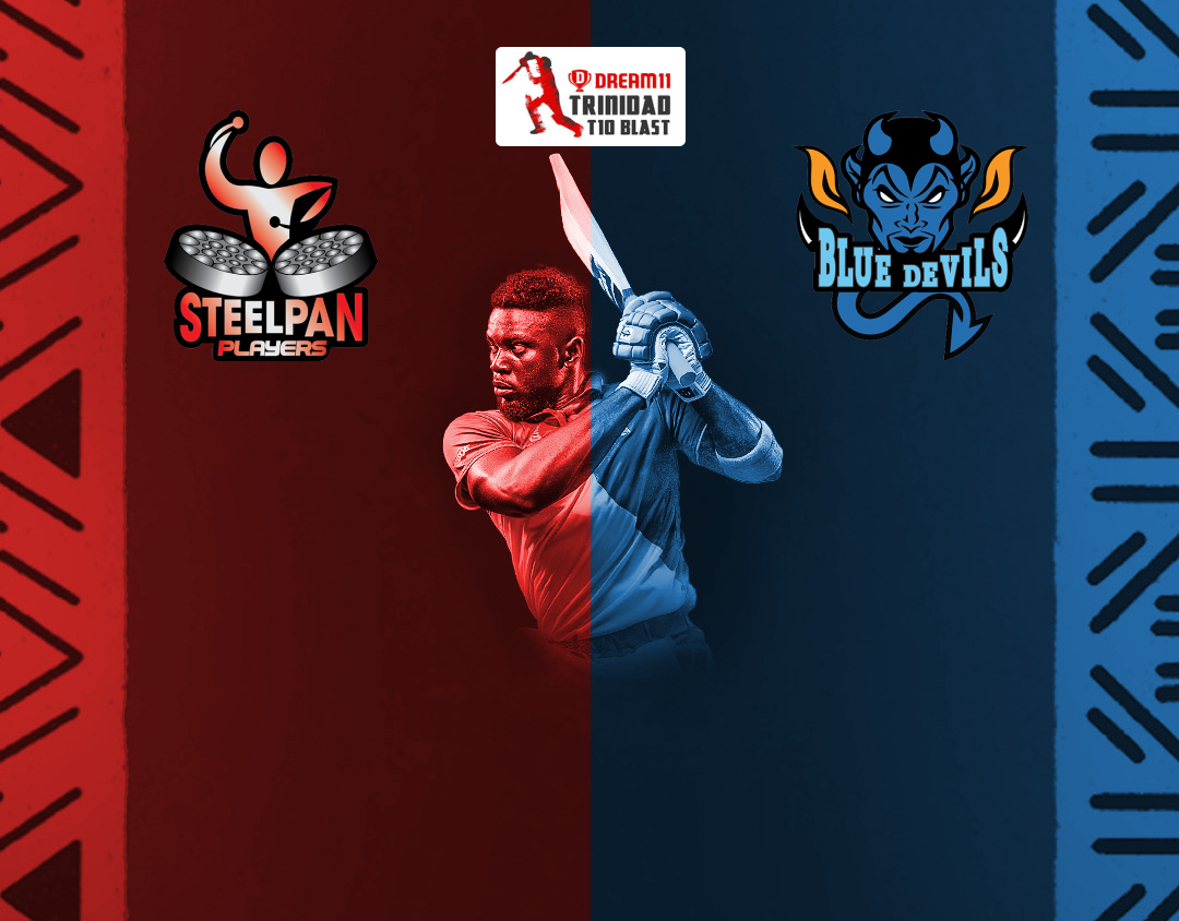 Match 18 of dream11 trinidad t10 blast, 6th edition, 2024: woodland steelpan players vs blue devils banner