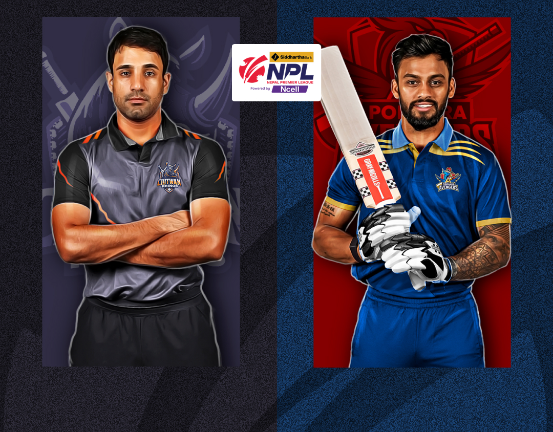 Match 5 of nepal premier league, 2024: chitwan rhinos vs pokhara avengers banner