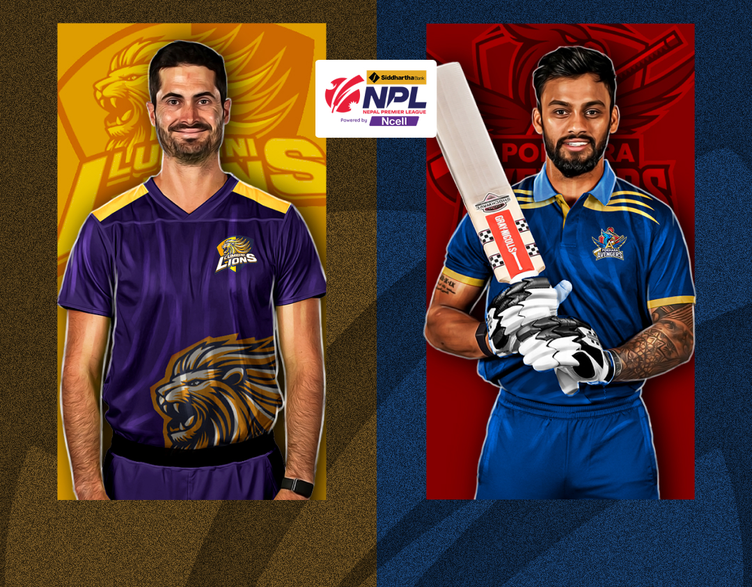 Match 11 of nepal premier league, 2024: lumbini lions vs pokhara avengers banner