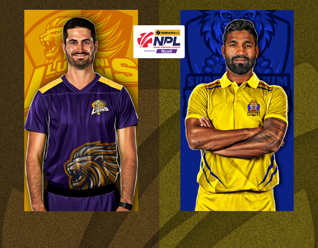 Match 12 of nepal premier league, 2024: lumbini lions vs sudurpaschim royals banner