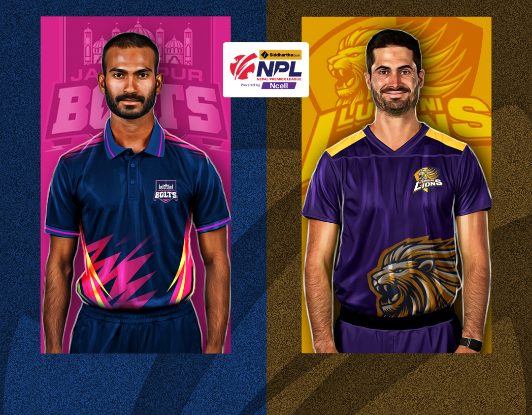 Match 14 of nepal premier league, 2024: janakpur bolts vs lumbini lions banner