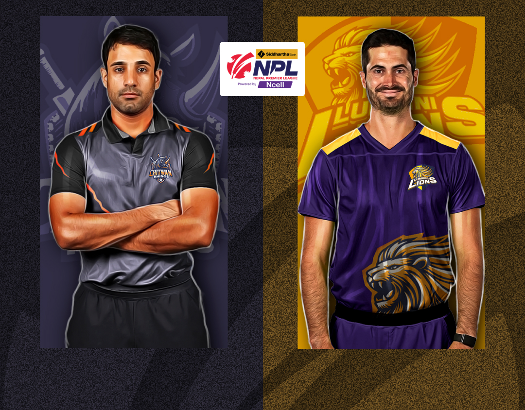 Match 16 of nepal premier league, 2024: chitwan rhinos vs lumbini lions banner