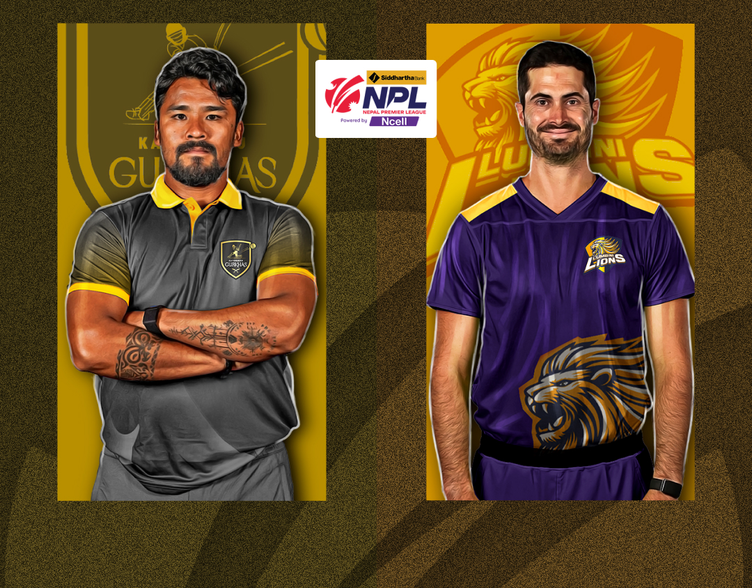 Match 19 of nepal premier league, 2024: kathmandu gurkhas vs lumbini lions banner