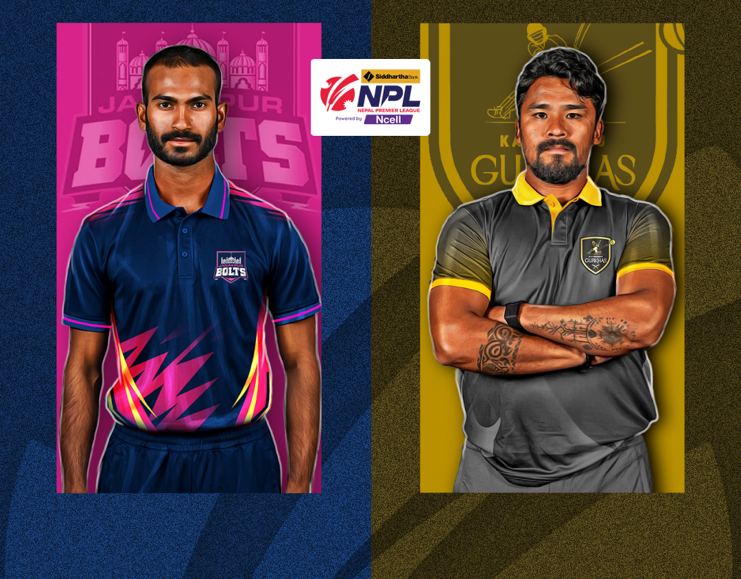 Match 21 of nepal premier league, 2024: janakpur bolts vs kathmandu gurkhas banner