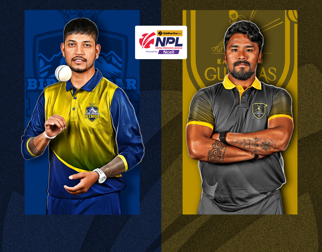 Match 26 of nepal premier league, 2024: biratnagar kings vs kathmandu gurkhas banner
