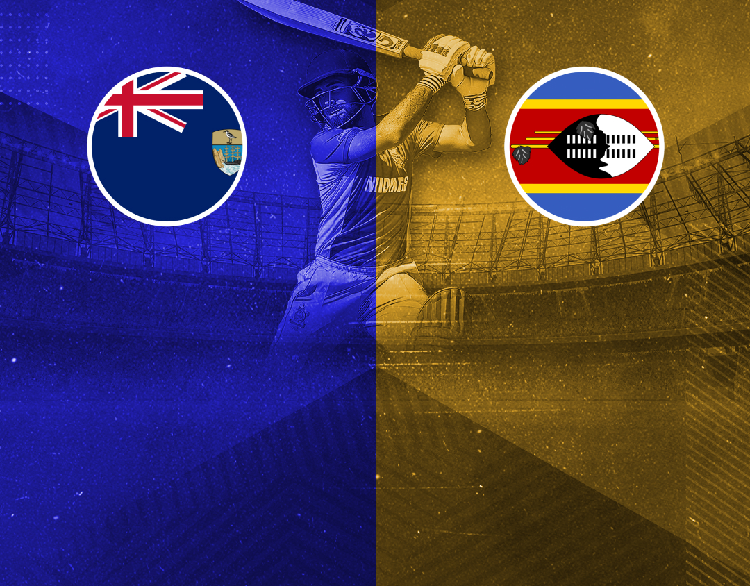 Match 6 of icc men's t20 wc africa sub regional qualifier c: saint helena vs eswatini banner