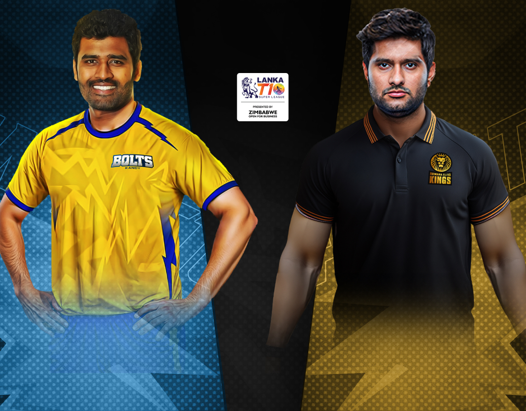 Match 4 of lanka t10 super league, 2024: kandy bolts vs nuwara eliya kings banner