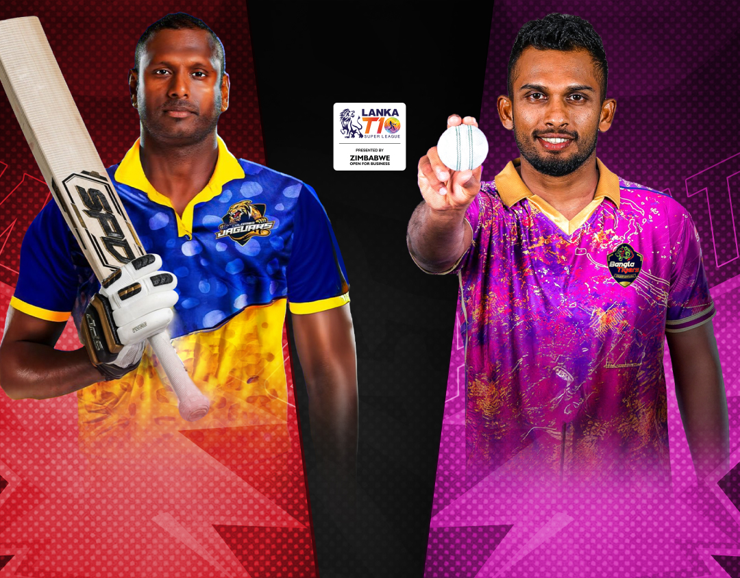 Match 9 of lanka t10 super league, 2024: colombo jaguars vs hambantota bangla tigers banner