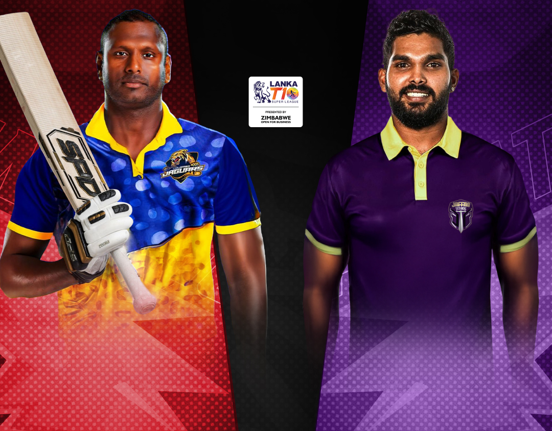 Match 19 of lanka t10 super league, 2024: colombo jaguars vs jaffna titans banner