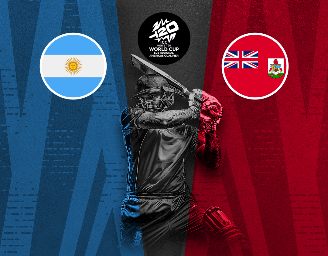 Match 1 of icc men's t20 wc sub regional americas qualifier: argentina vs bermuda banner