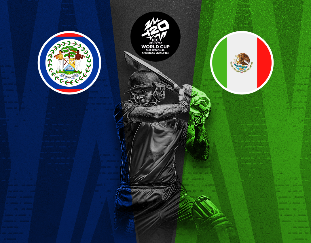 Match 4 of icc men's t20 wc sub regional americas qualifier: belize vs mexico banner