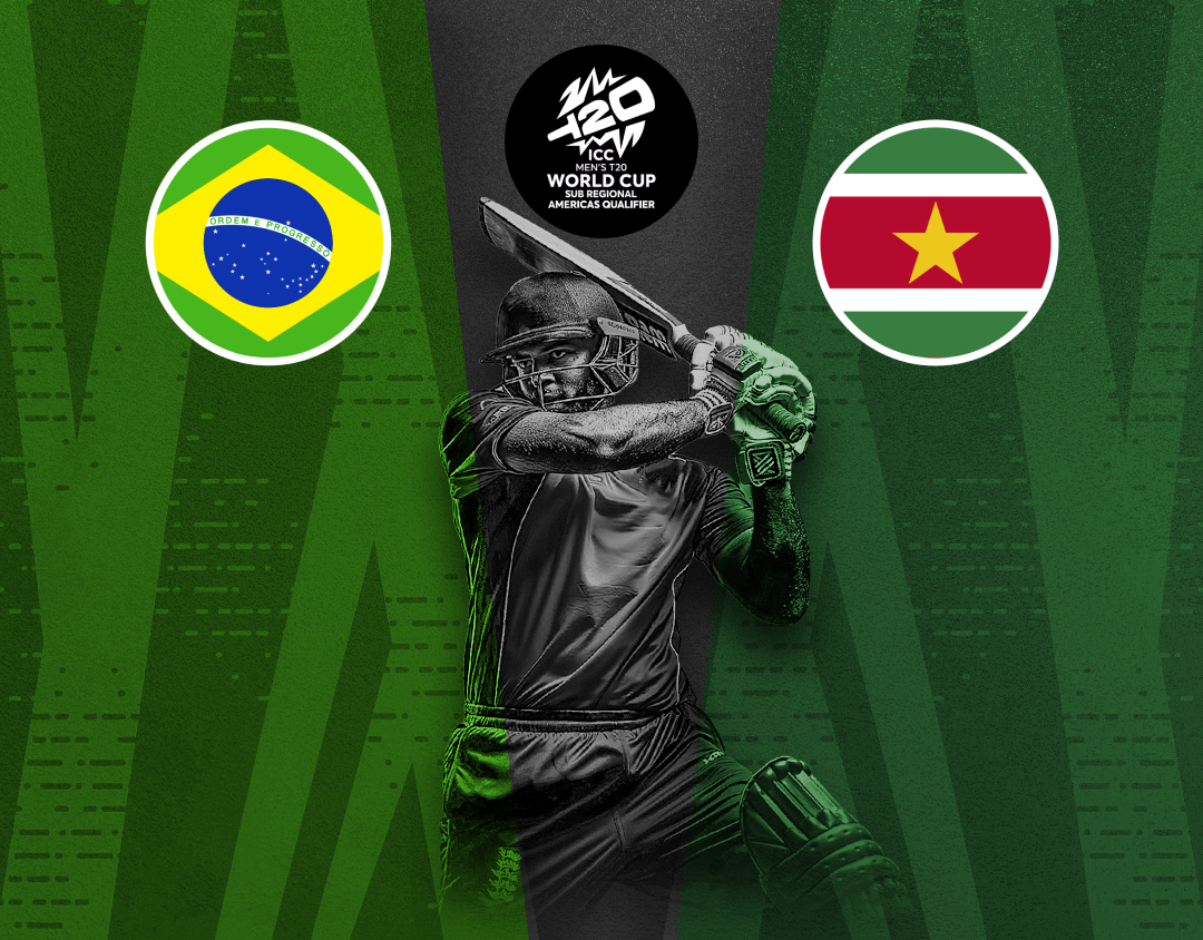 Match 11 of icc men's t20 wc sub regional americas qualifier: brazil vs suriname banner