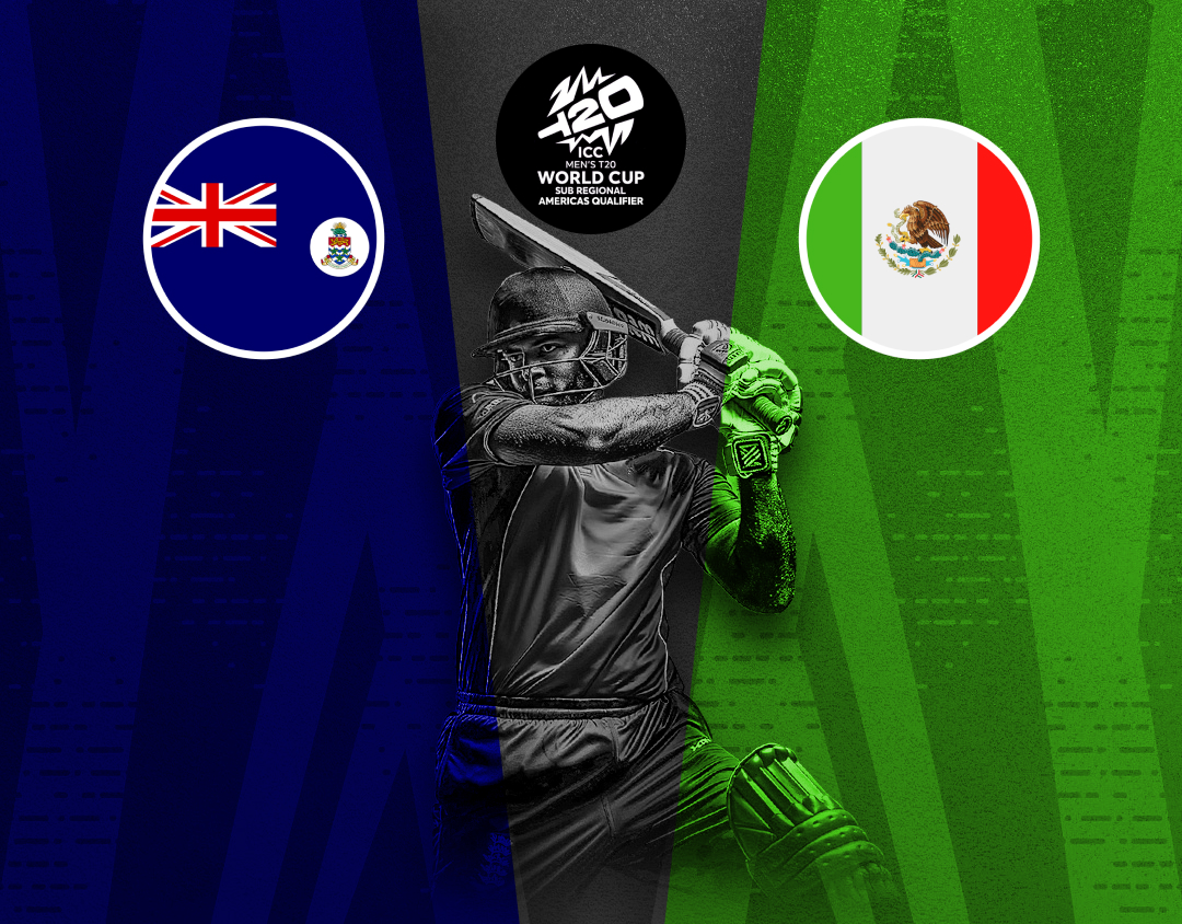 Match 17 of icc men's t20 wc sub regional americas qualifier: cayman islands vs mexico banner