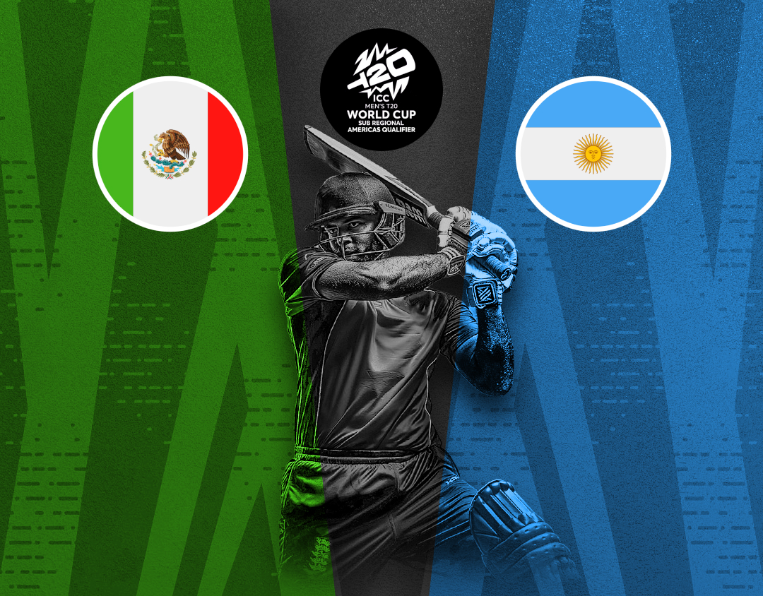 Match 28 of icc men's t20 wc sub regional americas qualifier: mexico vs argentina banner