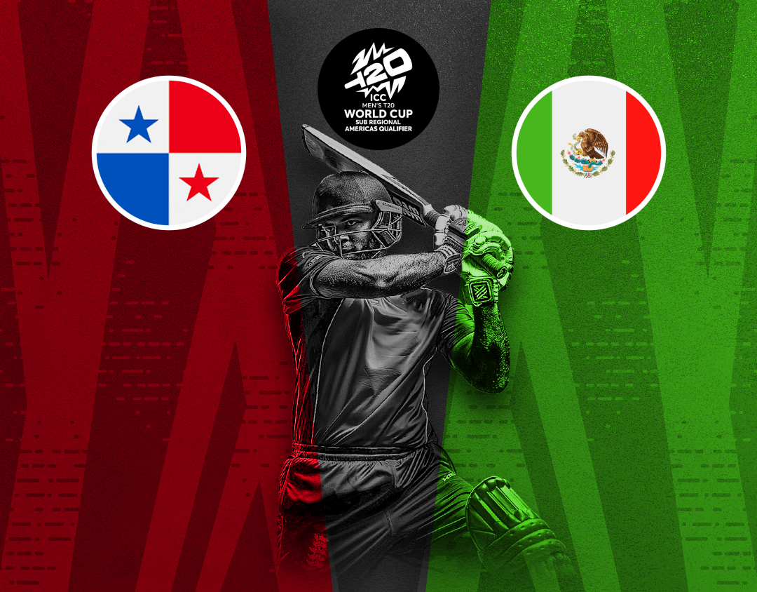 Match 32 of icc men's t20 wc sub regional americas qualifier: panama vs mexico banner