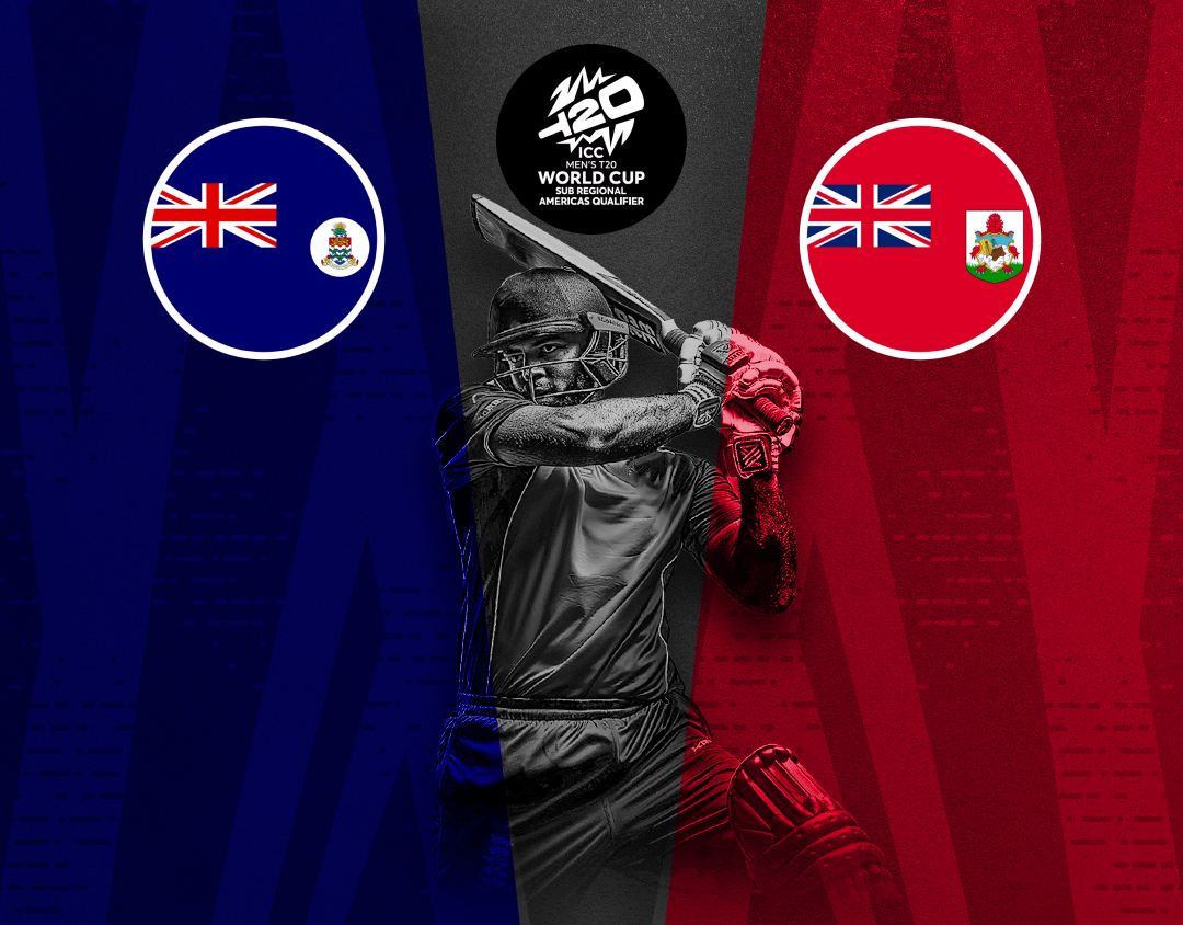Match 33 of icc men's t20 wc sub regional americas qualifier: cayman islands vs bermuda banner