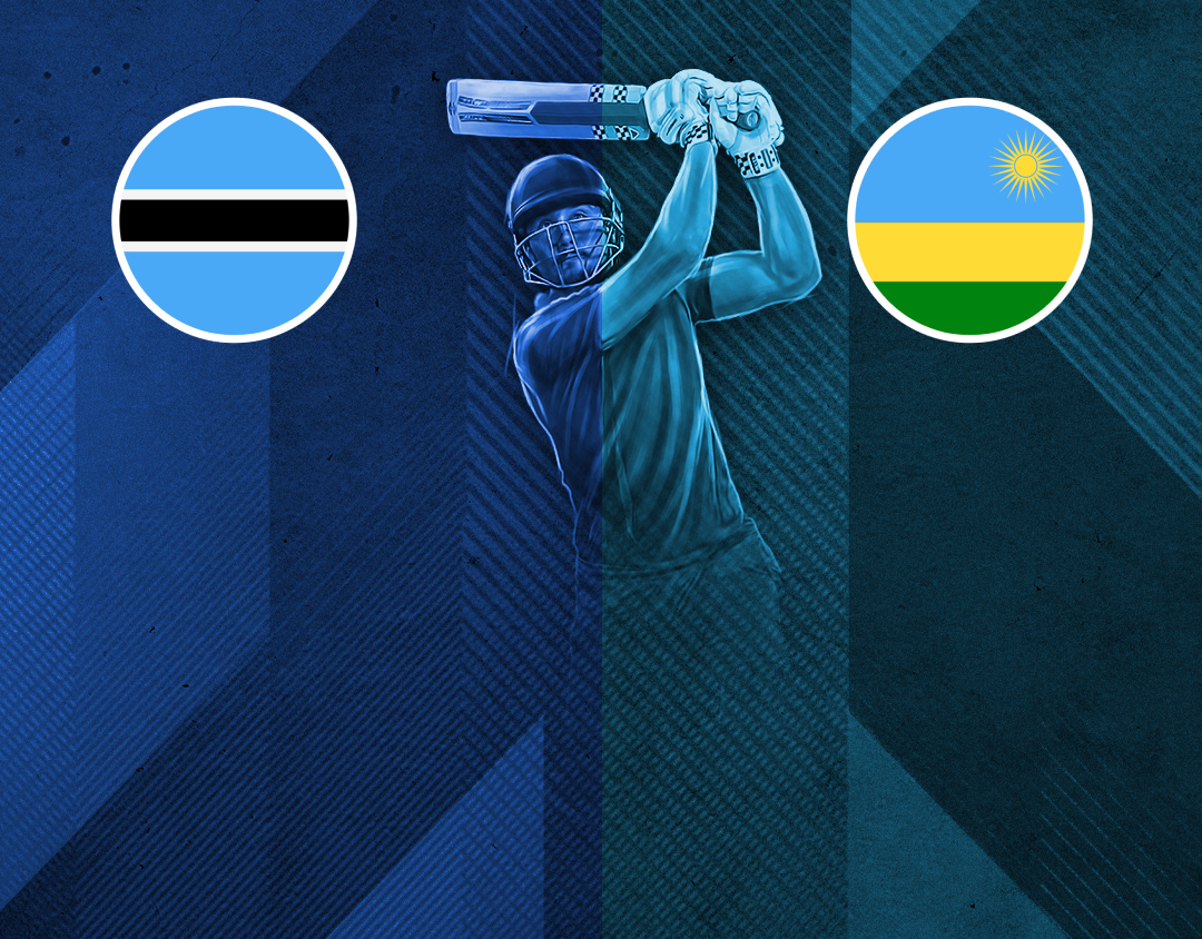 Match 5 of africa t20i continent cup, 2024: botswana vs rwanda banner