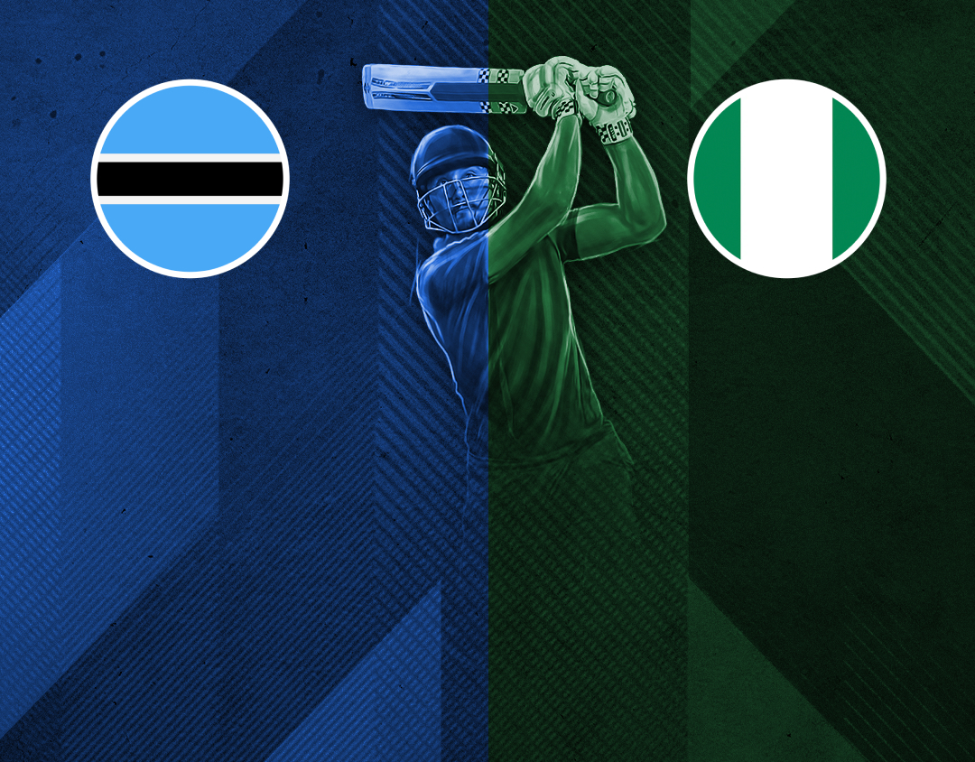 Match 8 of africa t20i continent cup, 2024: botswana vs nigeria banner