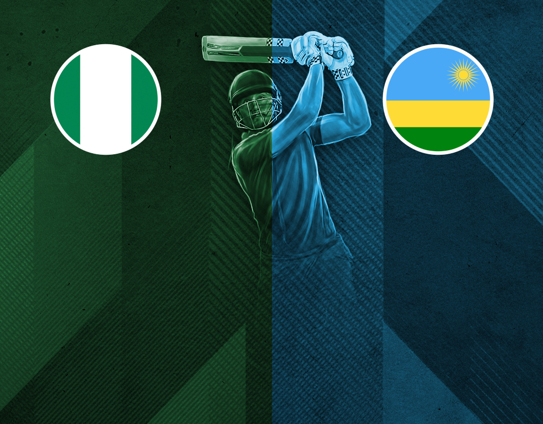 Match 17 of africa t20i continent cup, 2024: nigeria vs rwanda banner