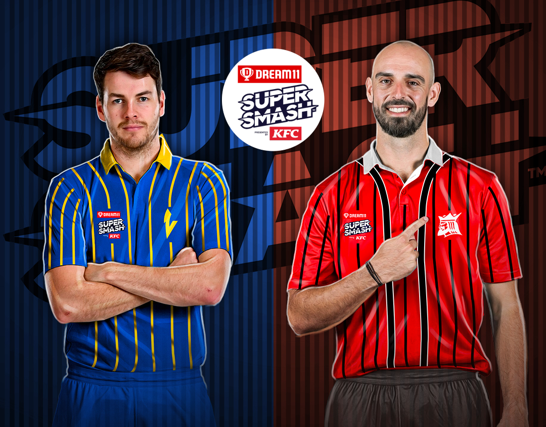 Match 2 of dream11 super smash, 2024-25: otago volts vs canterbury banner