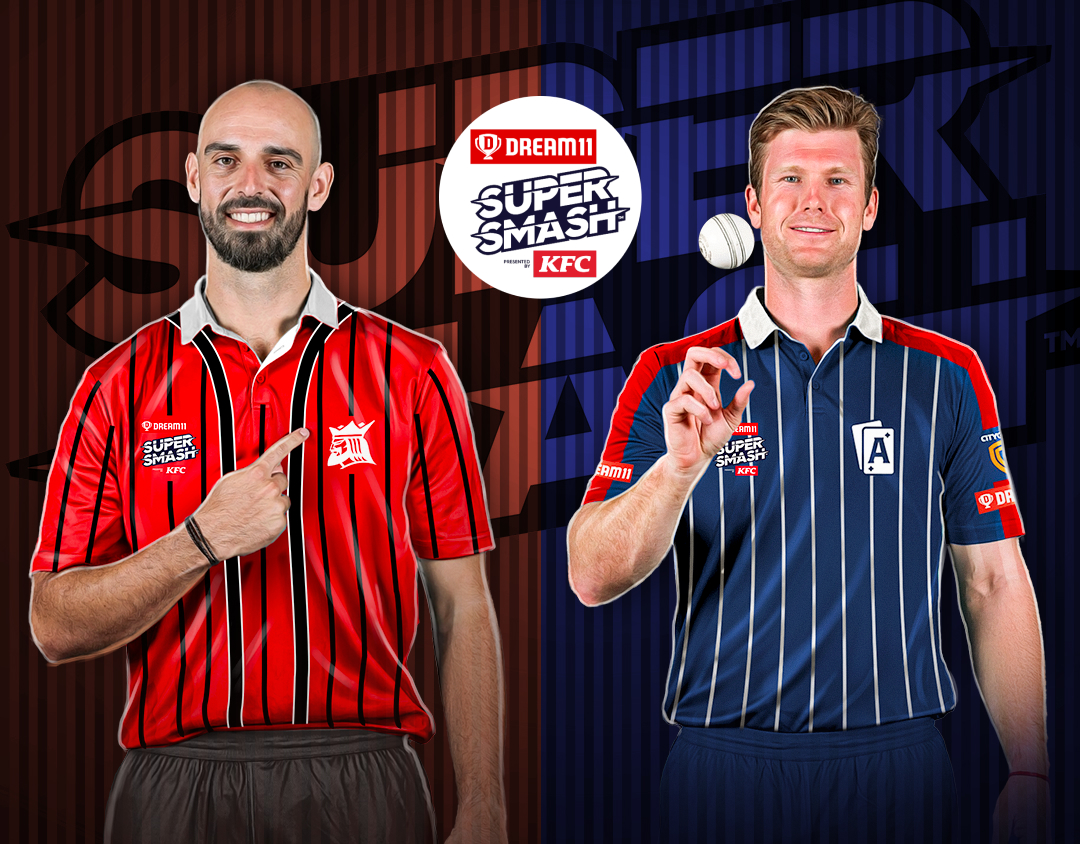 Match 11 of dream11 super smash, 2024-25: canterbury vs auckland aces banner