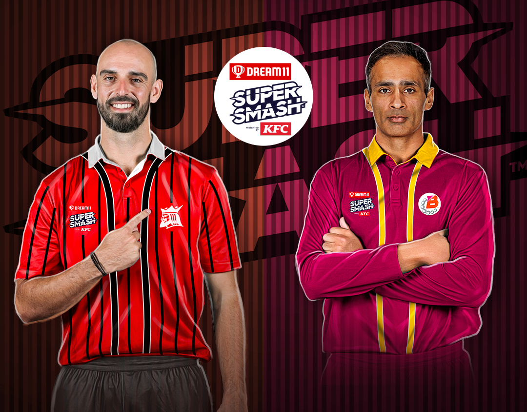 Match 28 of dream11 super smash, 2024-25: canterbury vs northern districts banner