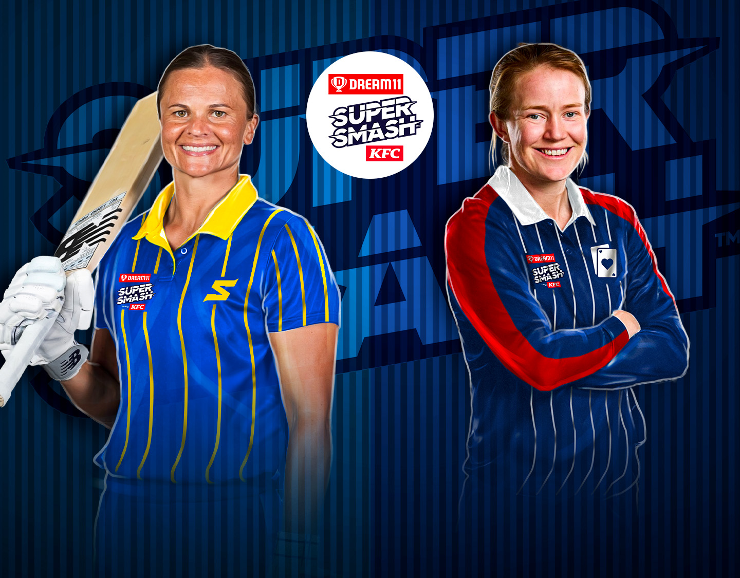 Match 3 of dream11 women's super smash, 2024-25: otago sparks vs auckland hearts banner